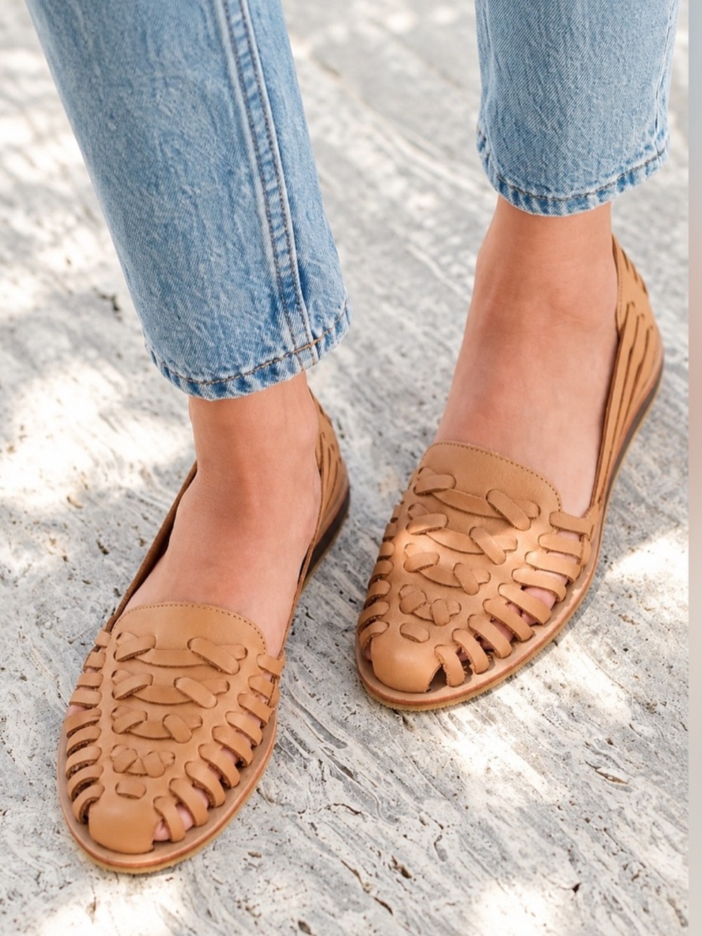 Nisolo Huarache Woven Leather Closed Toe Sandal | Brown | 8